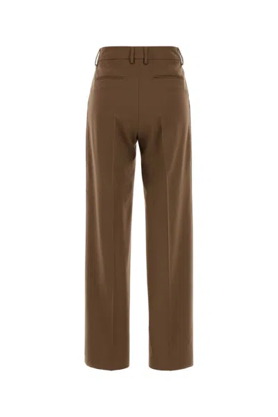 Pt Torino Mud Stretch Wool Lola Pant In Brown