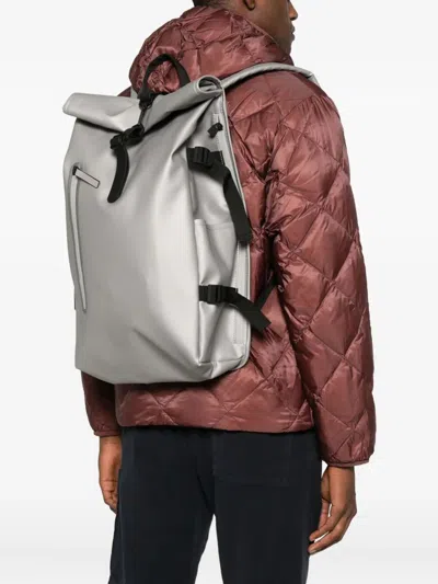 Rains Rolltop Backpack In Gray