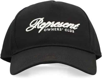 Represent Baseball Cap  Owners' Club Script In Black
