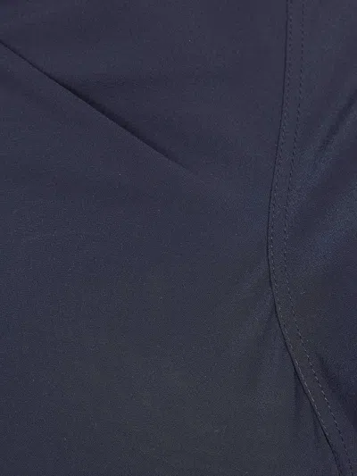 Rick Owens Asymmetric Neck Midi Dress In Blue