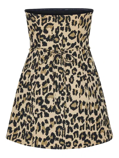 Rotate Birger Christensen Rotate Birgerchristensen Leopard Dress In Animal Print