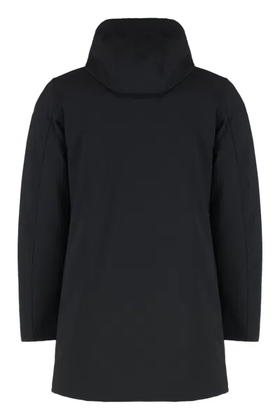 Rrd Eskimo Jacket In Technical Fabric With Hood In Black