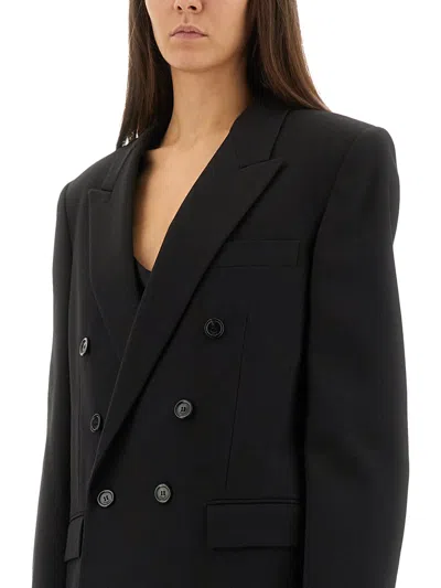 Saint Laurent Black Wool Blazer In Black