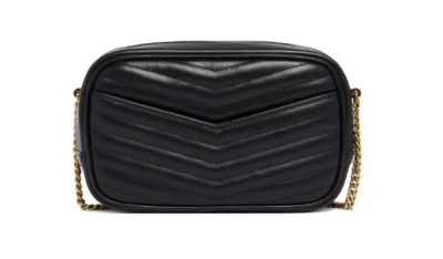 Saint Laurent Mini Lou Bag In Black