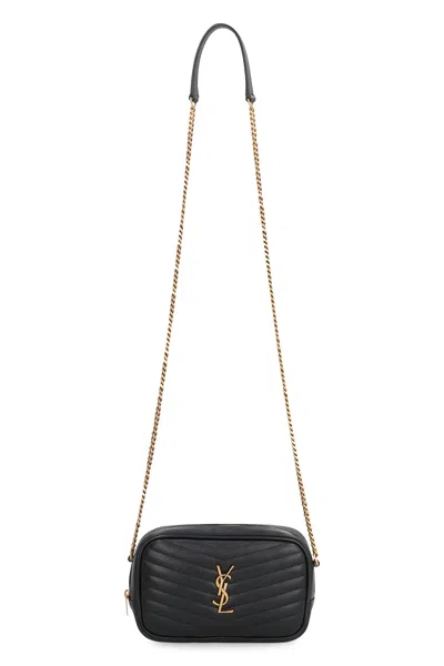 Saint Laurent Mini Lou Bag In Black