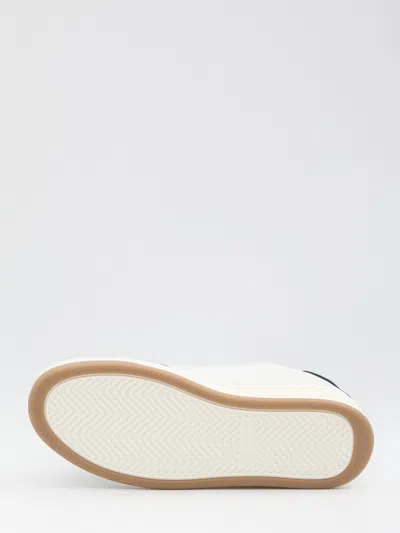 Saint Laurent Sl61 Leather Sneakers Signature Sole In Green