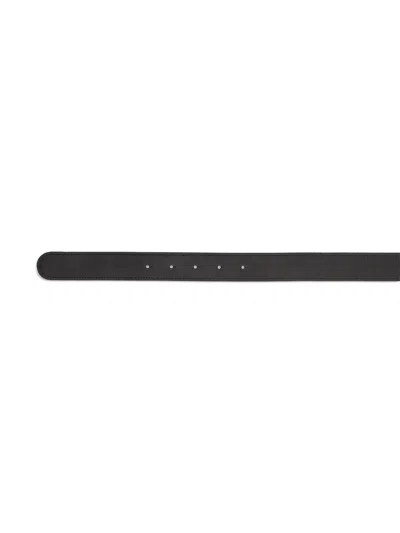 Valentino Designer Leather Belt Reversible Adjustable Length In Black