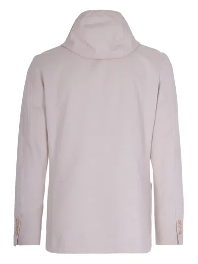 Eleventy Giacca Con Cappuccio Sabbia In Neutral