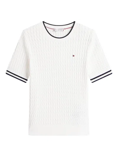 Tommy Hilfiger Cable-knit Top In White