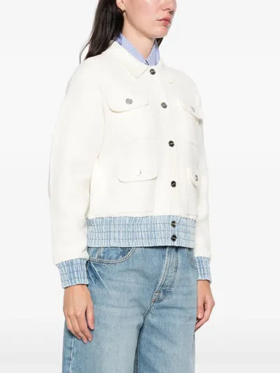 Sandro Long-sleeve Cardigan In Neutral