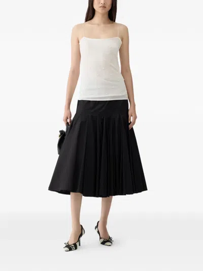 Jacquemus La Plumetis Tank Top In White