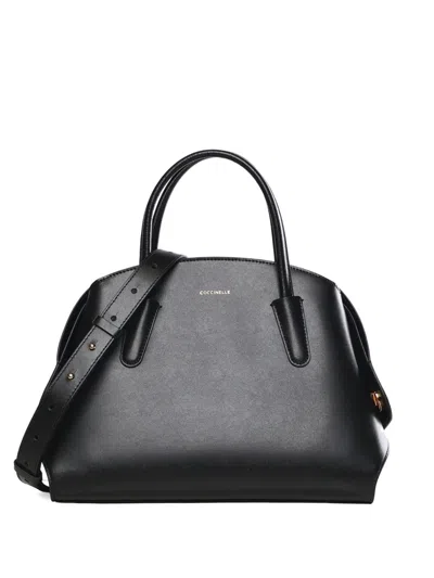 Coccinelle Top-handle Tote Bag In Black