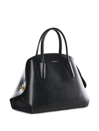 Coccinelle Top-handle Tote Bag In Black