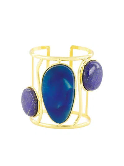 Sylvia Toledano Dakota Ii Cuff Bracelet In Blue