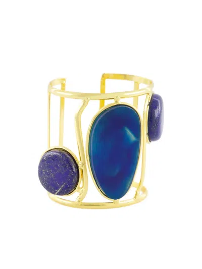 Sylvia Toledano Dakota Ii Cuff Bracelet In Blue