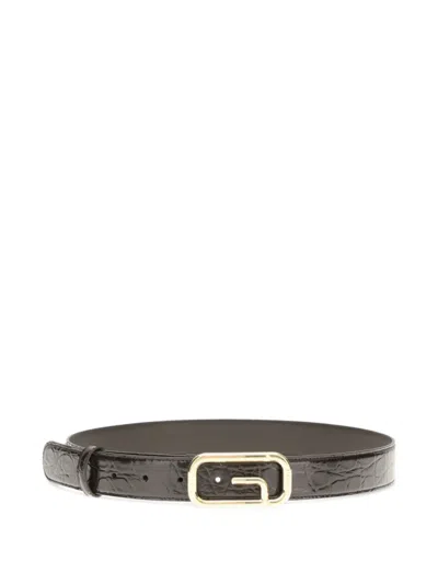 Gucci Women Reversible Belt Featuring A G Square Buckle In Brown