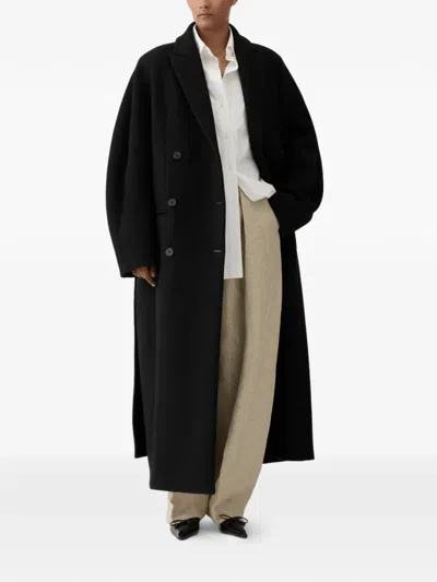Jacquemus D'homme Double-breasted Coat In Black