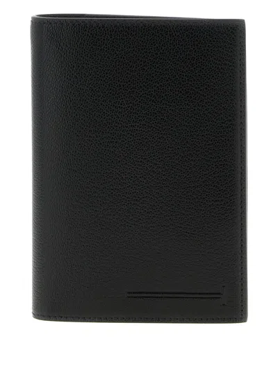 Tom Ford T-line Logo Passport Holder In Black