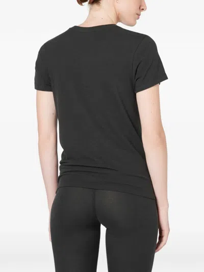 American Vintage Ypawood Short-sleeve Crew-neck T-shirt In Black