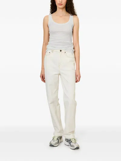 American Vintage Massachusetts Scoop-neck Tank Top In Gray