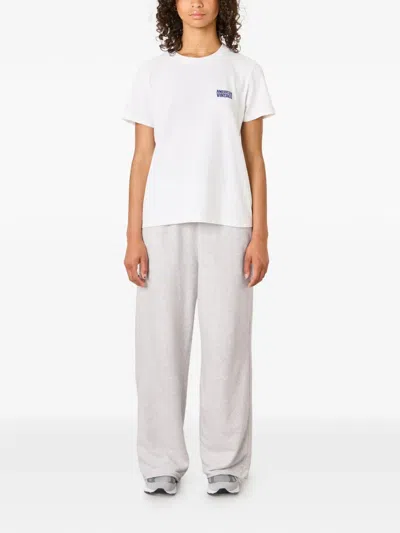 American Vintage Atubay Drawstring Track Pants In White