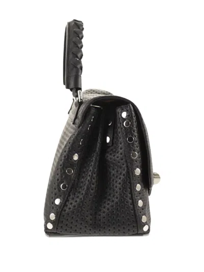 Zanellato Baby Postina® Venissa Studded Leather Tote Bag In Black
