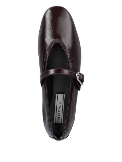 Nokwol Lova Ballet Flats In Burgundy