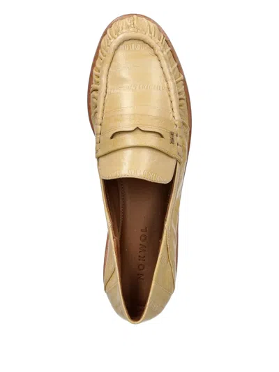 Nokwol Mica Butter Eel Loafers In Neutral
