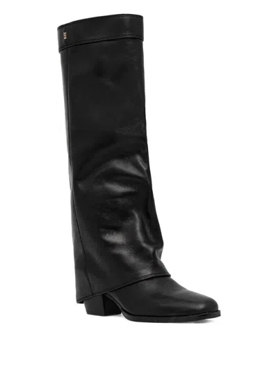 Nokwol Weather Leather Boots In Black