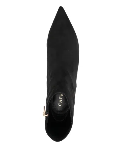Cafènoir Pointed-toe Boots In Black