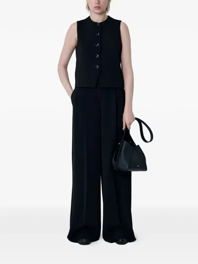 Max Mara Denver Buttoned Waistcoat In Blue