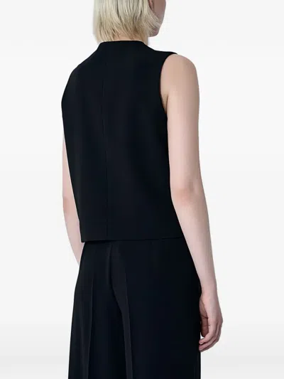 Max Mara Denver Buttoned Waistcoat In Blue