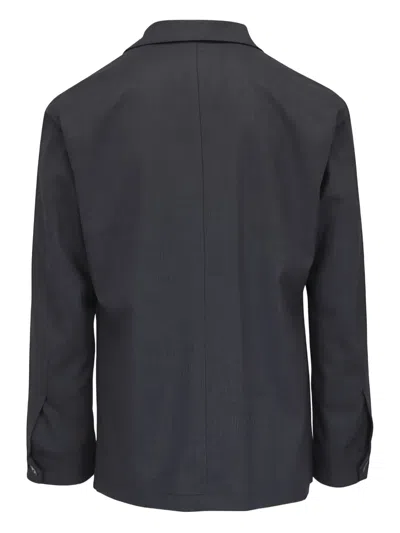 Atelier Munro Flannel Pocket Overshirt In Gray