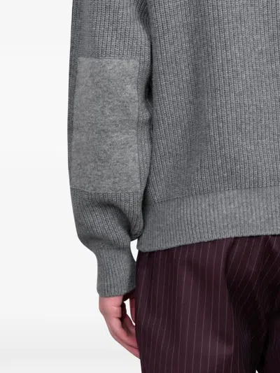 THOMAS 罗纹针织圆领毛衣