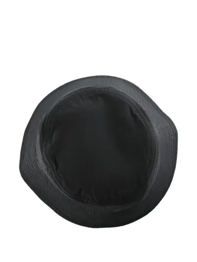 Goldwin Stitched-brim Bucket Hat In Black