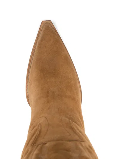 Paris Texas Suede Boots In Brown