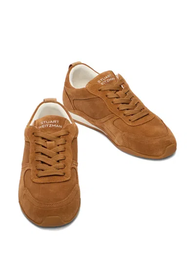 Stuart Weitzman Sw Scout Sneaker In Brown