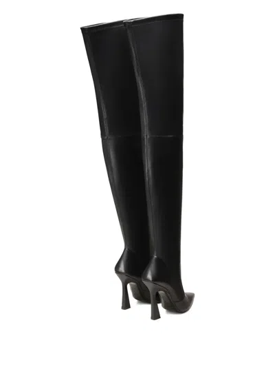 Stuart Weitzman Ultravinnie Pointed Boots In Black