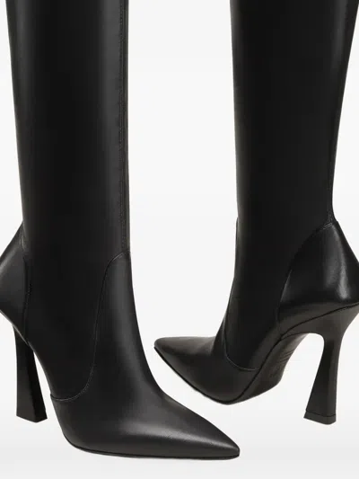 Stuart Weitzman Ultravinnie Pointed Boots In Black