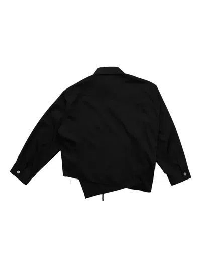 Comme Des Garçons Wool Shirt Jacket In Black