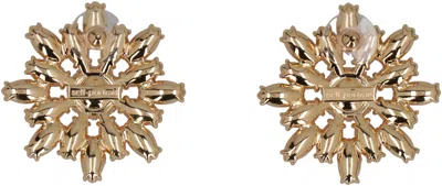 Self-portrait Earrings Flower In Gold