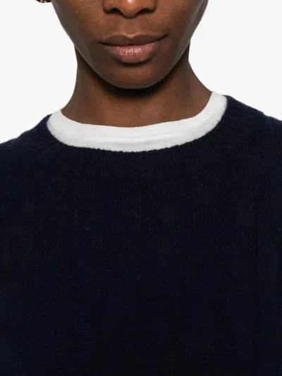 Sporty And Rich Sporty & Rich "src" Cableknit Cashmere Sweater Clothing In Black