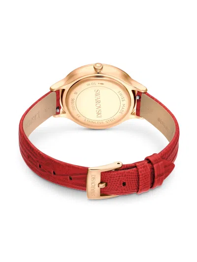 Swarovski Octea Nova 33mm Quartz Watch In Red