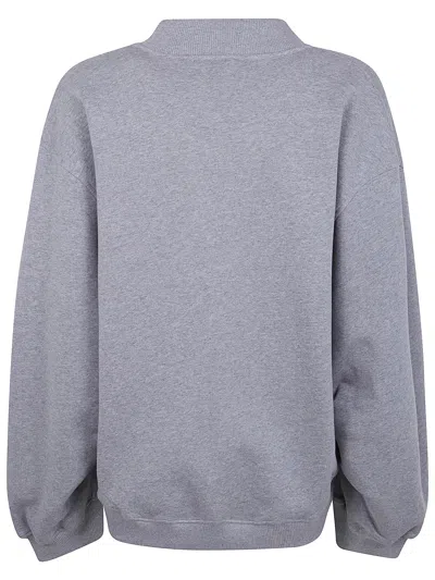 Attico V Neck Sweatshirt In Purple