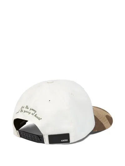 Amiri Ma Outline Camouflage Canvas Cap In Multi