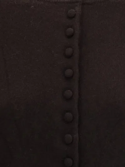 Lisa Yang Wilona Buttoned Cardigan In Brown