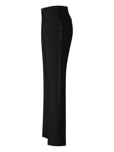 Tom Ford Pleated Wide-leg Trousers In Black