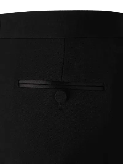 Tom Ford Pleated Wide-leg Trousers In Black