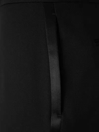 Tom Ford Pleated Wide-leg Trousers In Black