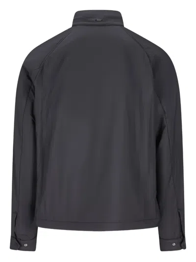 Herno Zip-up High Neck Jacket In Black